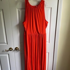 Old Navy Sleeveless Orange Maxi Dress